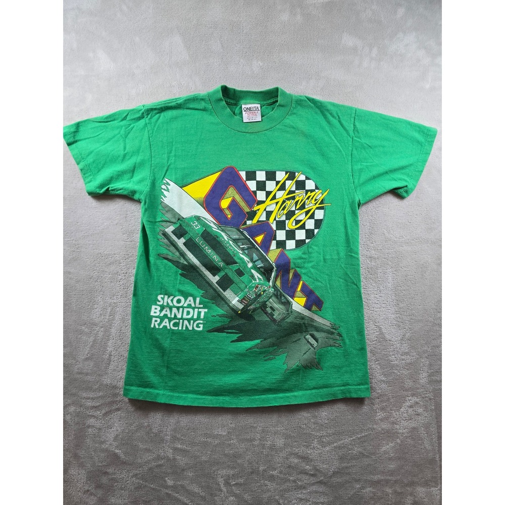 Vintage Harry Gant Skoal Bandit Racing T Shirt Mens M Fit S Green 1994 USA Made